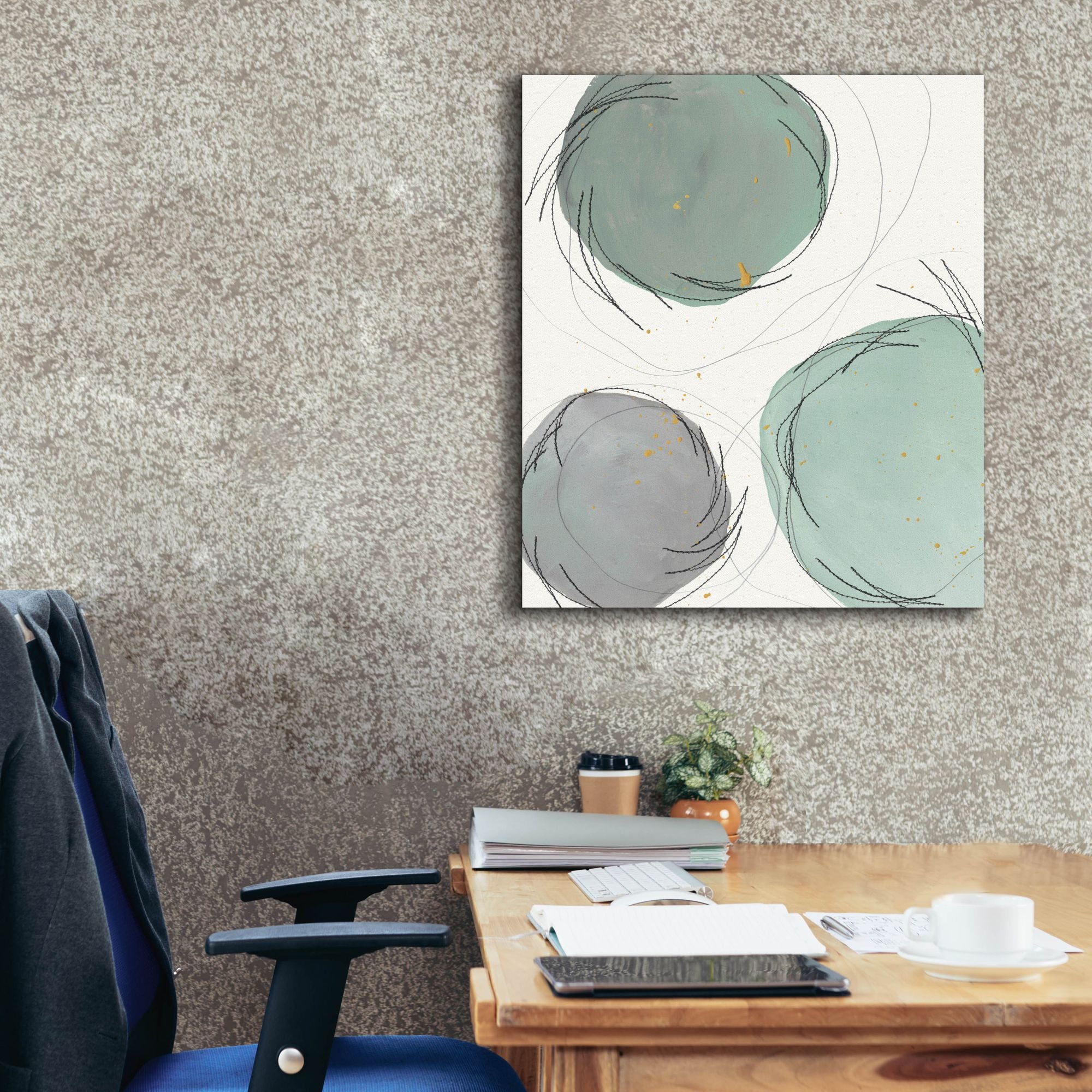 'Encircled Orbits II' by Regina Moore, Canvas Wall Art,26x30