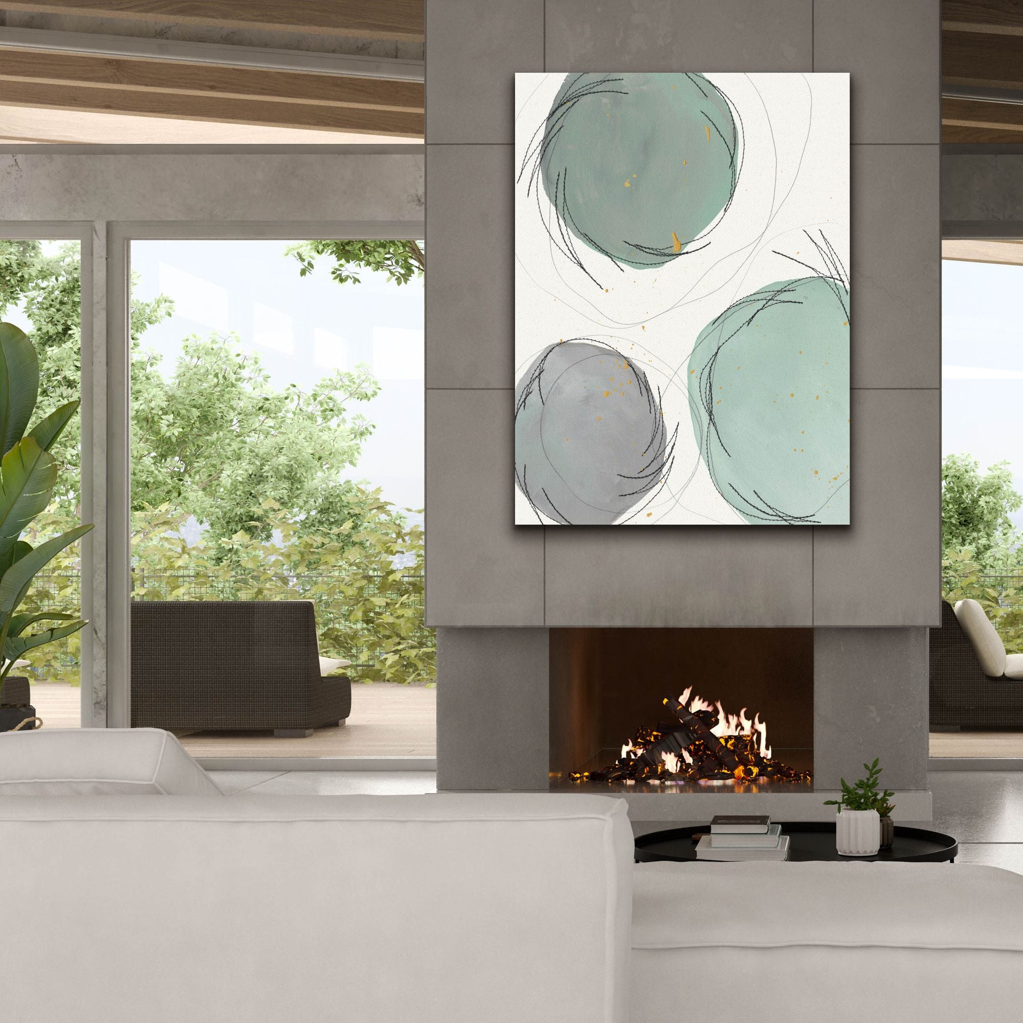 'Encircled Orbits II' by Regina Moore, Canvas Wall Art,40x54