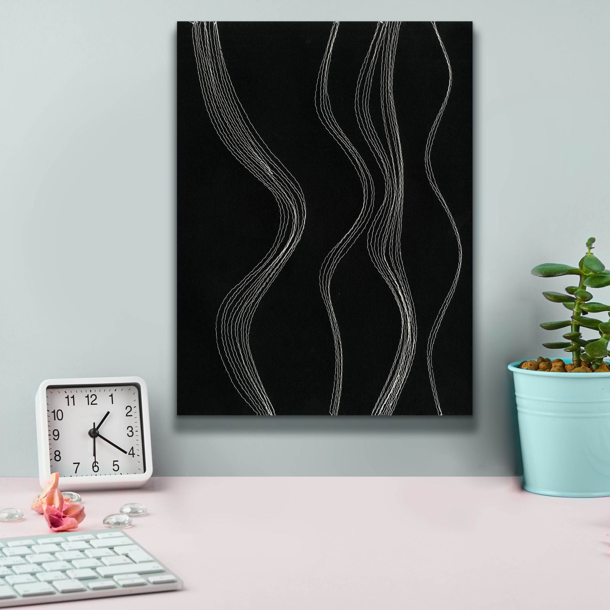 'Rippling Stitches II' by Regina Moore, Canvas Wall Art,12 x 16