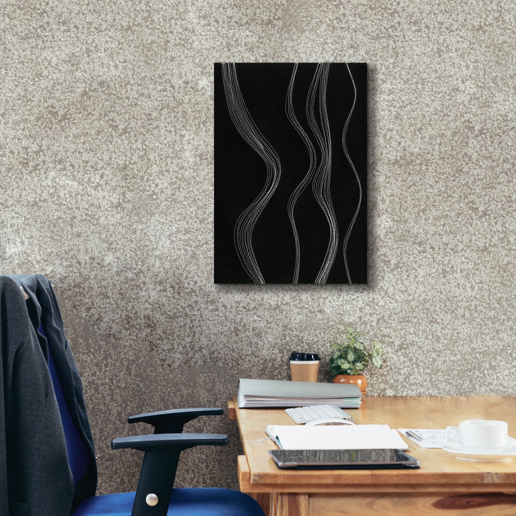 'Rippling Stitches II' by Regina Moore, Canvas Wall Art,18 x 26