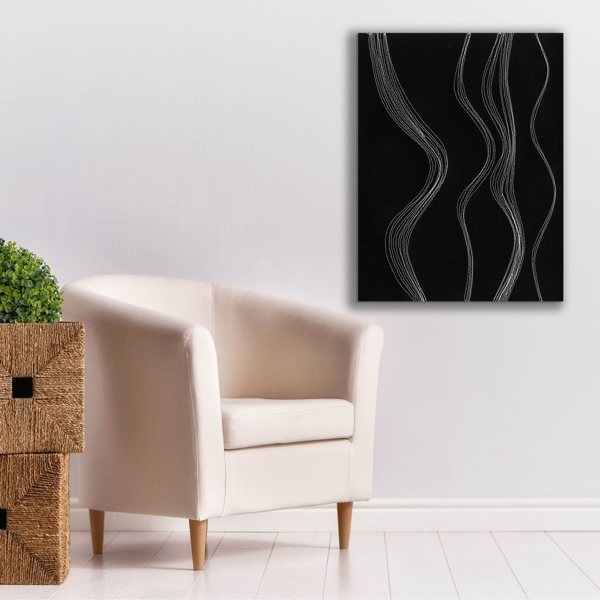 'Rippling Stitches II' by Regina Moore, Canvas Wall Art,26 x 34