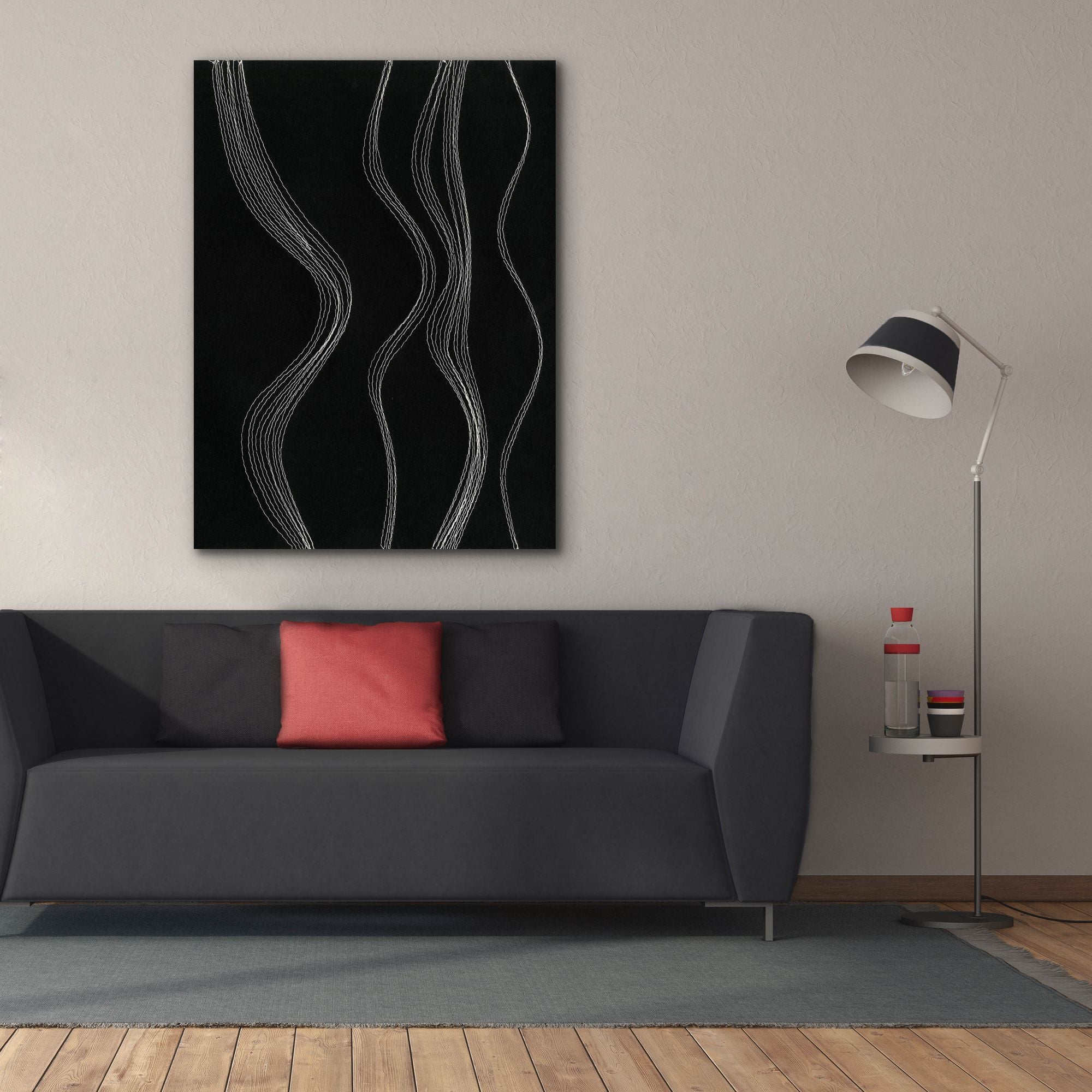 'Rippling Stitches II' by Regina Moore, Canvas Wall Art,40x54