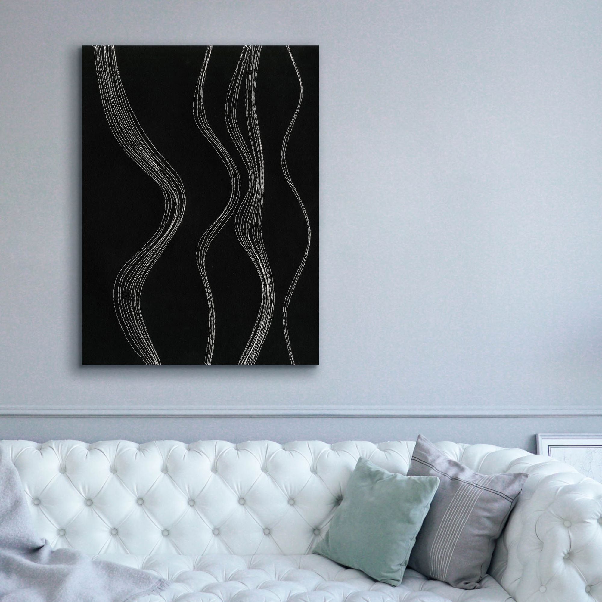'Rippling Stitches II' by Regina Moore, Canvas Wall Art,40x54