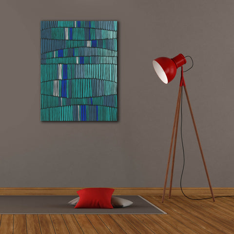 Image of 'Teal Tribal I' by Regina Moore, Canvas Wall Art,26 x 34