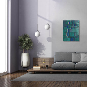 'Teal Tribal I' by Regina Moore, Canvas Wall Art,26 x 34