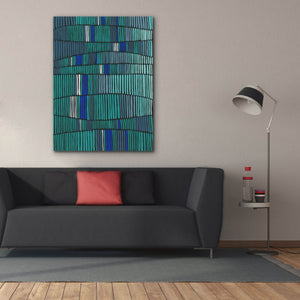 'Teal Tribal I' by Regina Moore, Canvas Wall Art,40x54