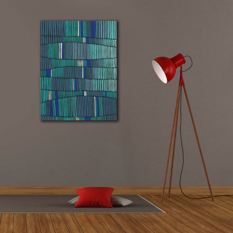 Image of 'Teal Tribal II' by Regina Moore, Canvas Wall Art,26 x 34