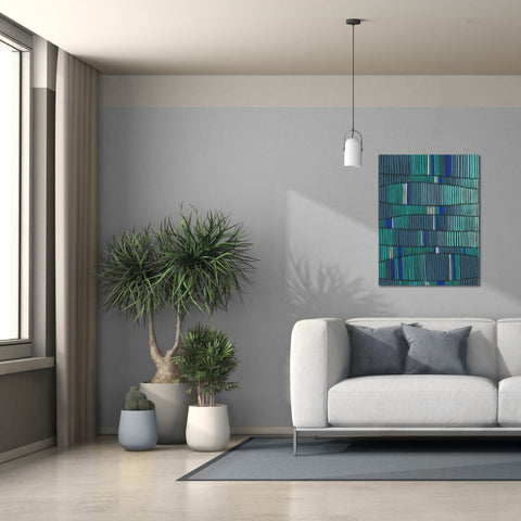 Image of 'Teal Tribal II' by Regina Moore, Canvas Wall Art,26 x 34