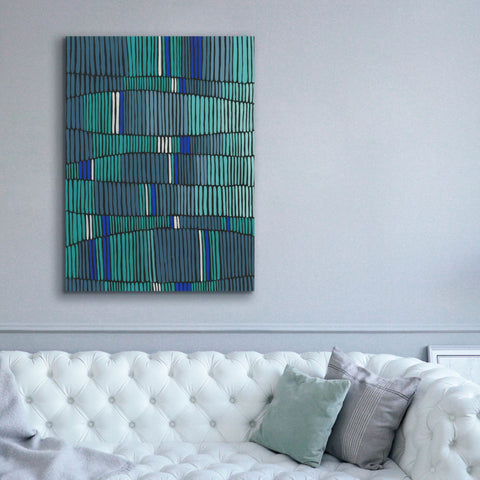 Image of 'Teal Tribal II' by Regina Moore, Canvas Wall Art,40x54