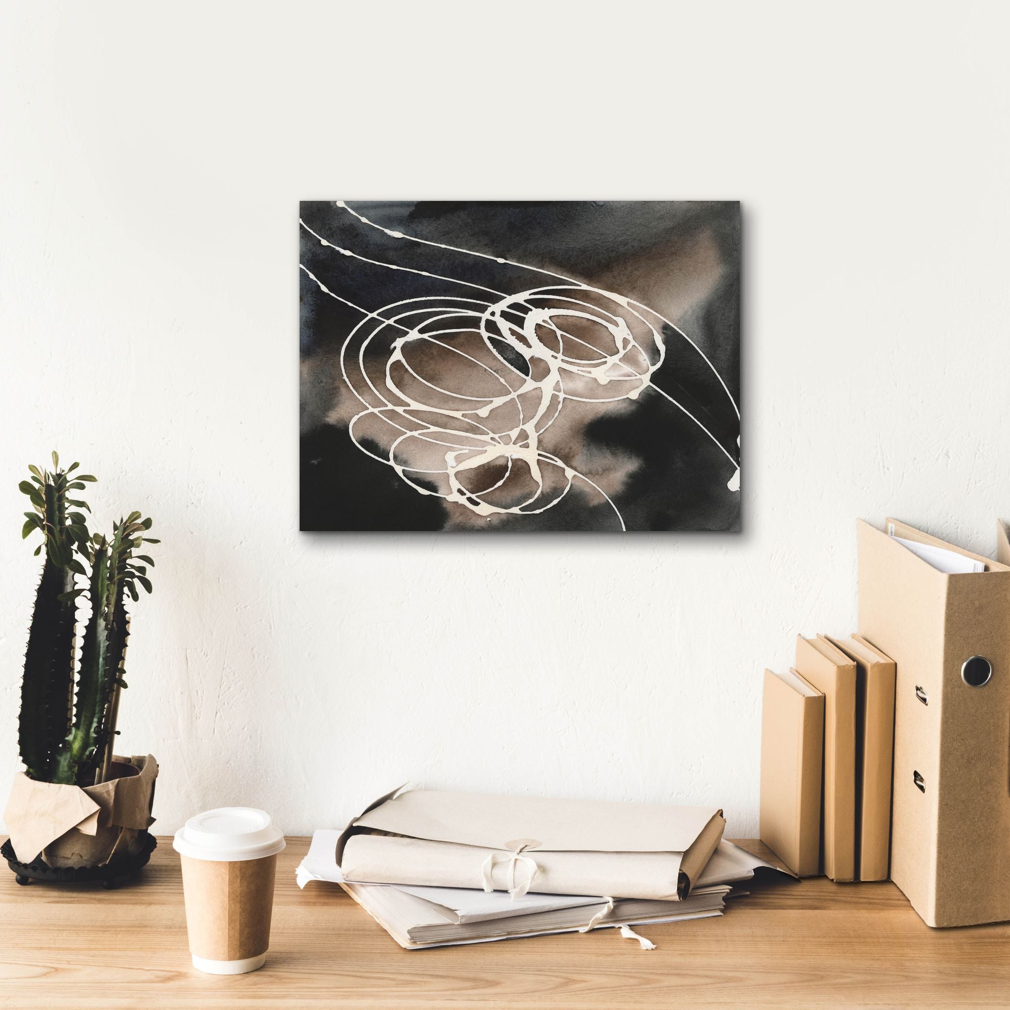 'Midnight Swirl I' by Regina Moore, Canvas Wall Art,16 x 12