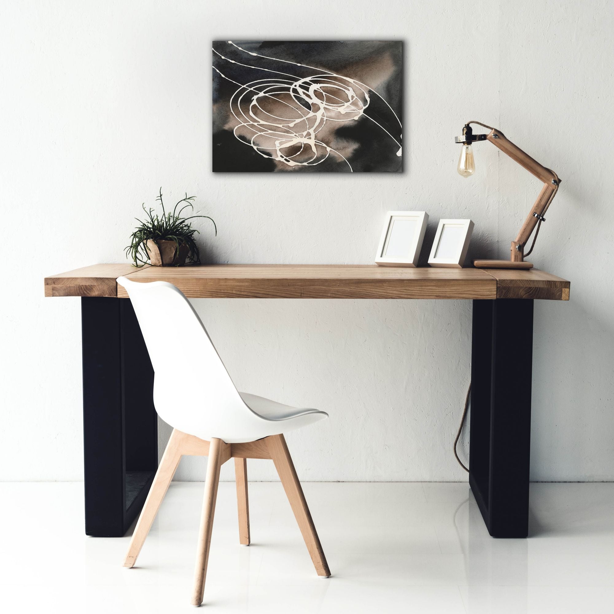 'Midnight Swirl I' by Regina Moore, Canvas Wall Art,26 x 18