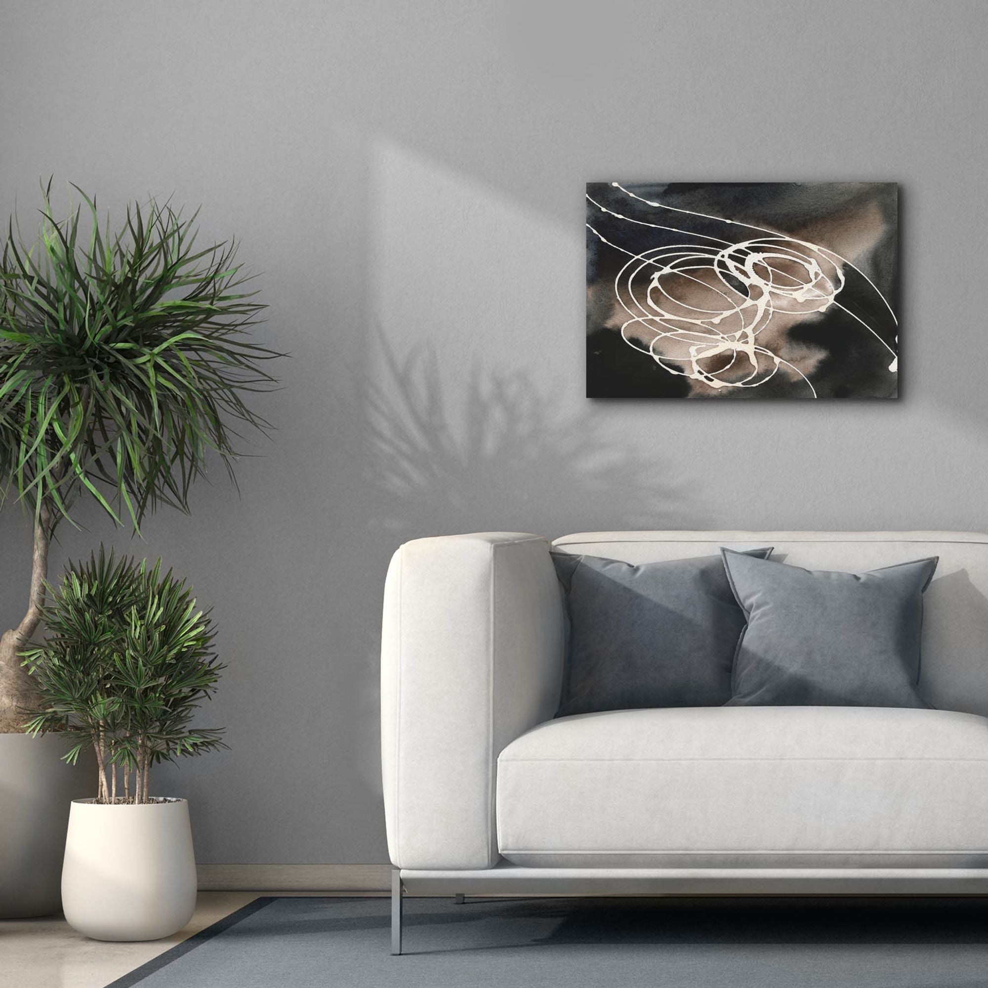 'Midnight Swirl I' by Regina Moore, Canvas Wall Art,26 x 18