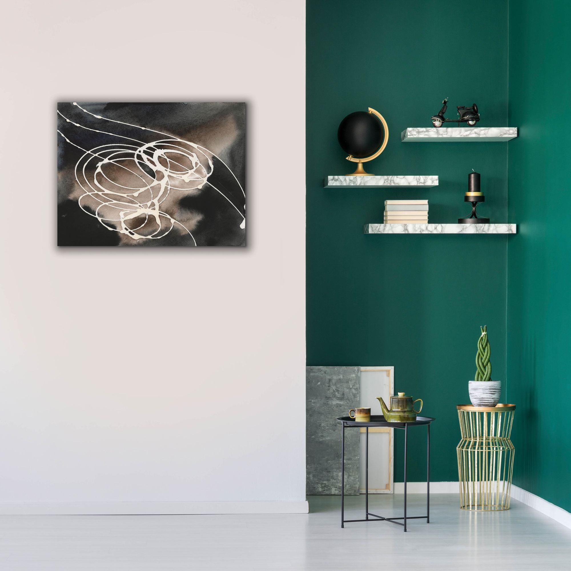 'Midnight Swirl I' by Regina Moore, Canvas Wall Art,34 x 26