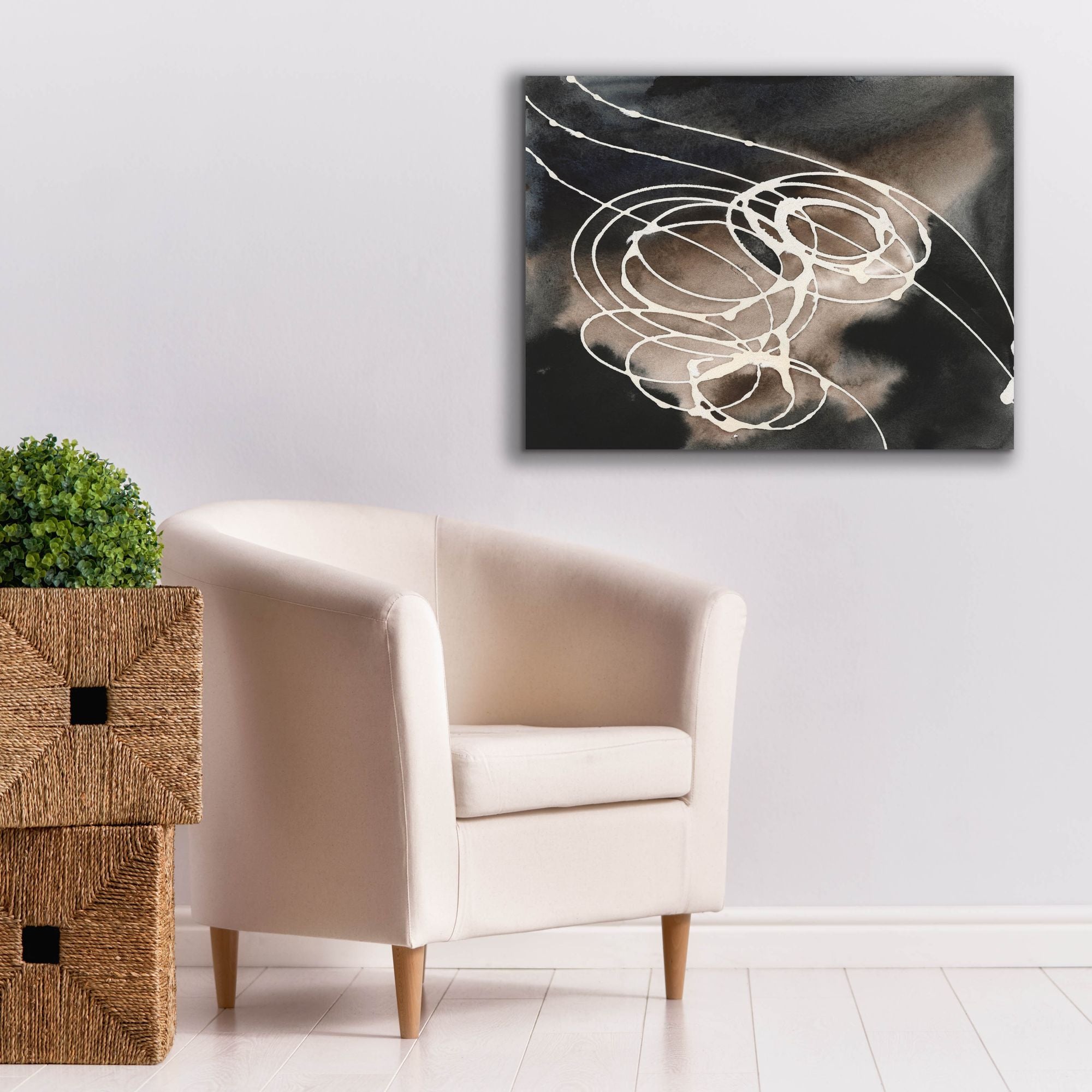 'Midnight Swirl I' by Regina Moore, Canvas Wall Art,34 x 26