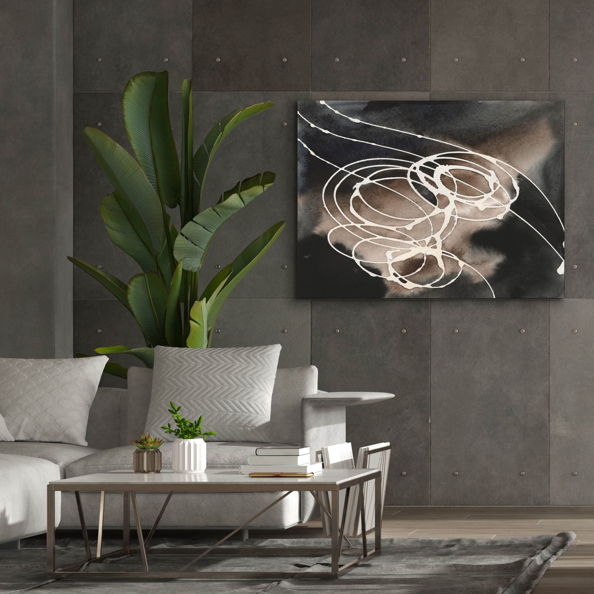 'Midnight Swirl I' by Regina Moore, Canvas Wall Art,54x40