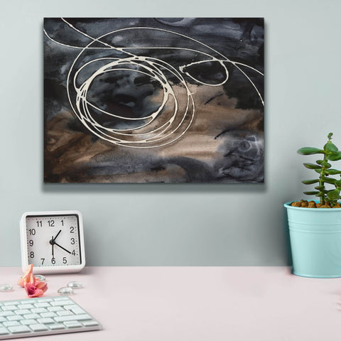 Image of 'Midnight Swirl II' by Regina Moore, Canvas Wall Art,16 x 12