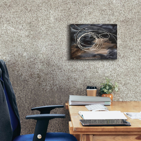 Image of 'Midnight Swirl II' by Regina Moore, Canvas Wall Art,16 x 12