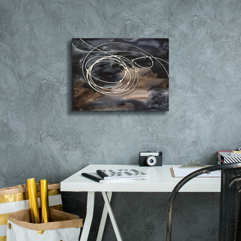 Image of 'Midnight Swirl II' by Regina Moore, Canvas Wall Art,16 x 12