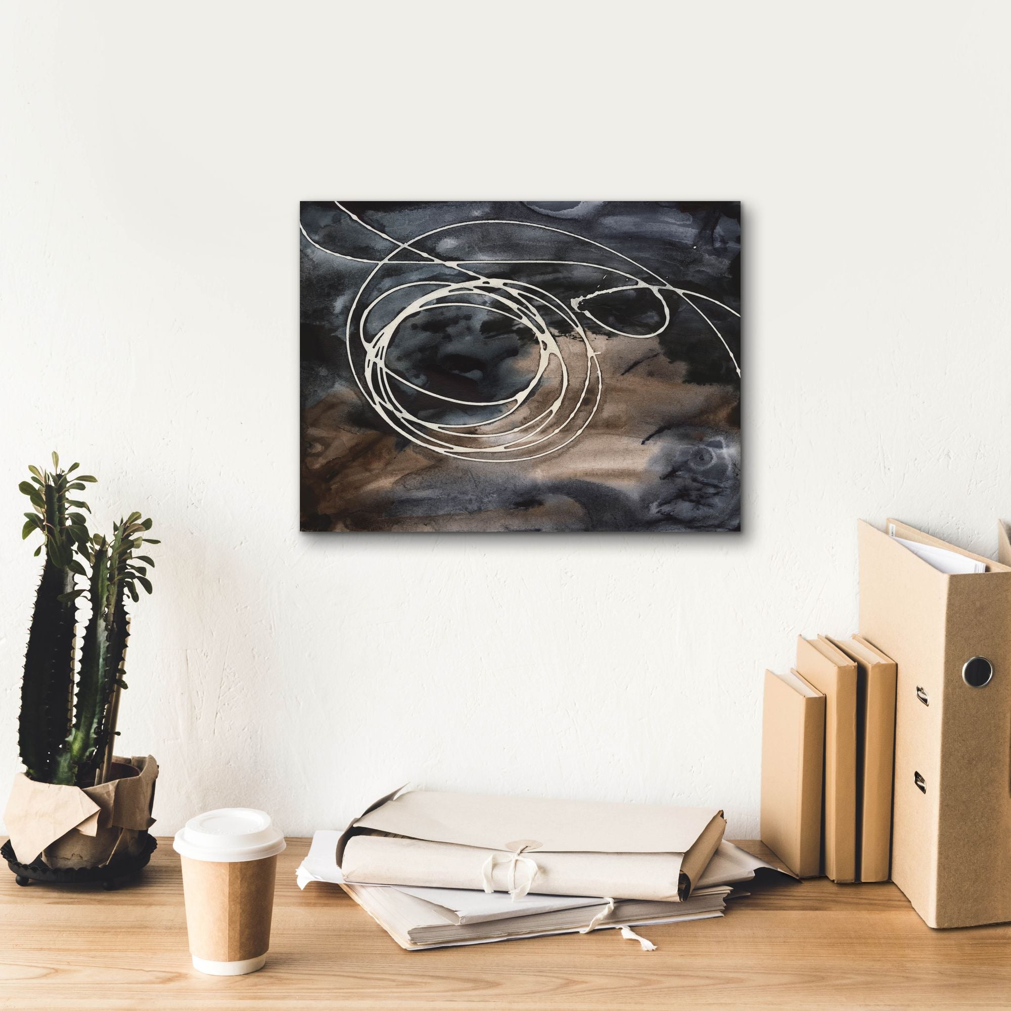 'Midnight Swirl II' by Regina Moore, Canvas Wall Art,16 x 12