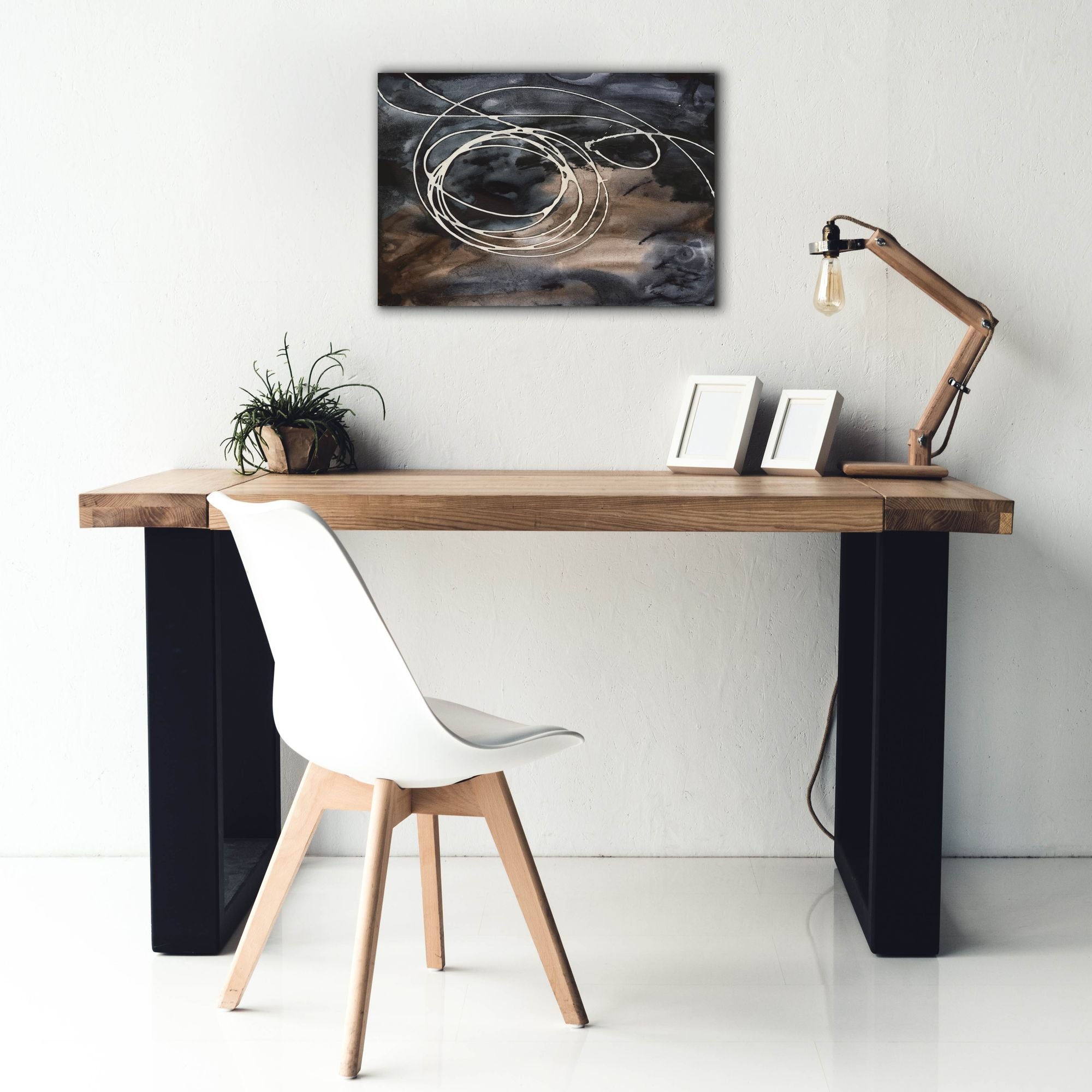 'Midnight Swirl II' by Regina Moore, Canvas Wall Art,26 x 18