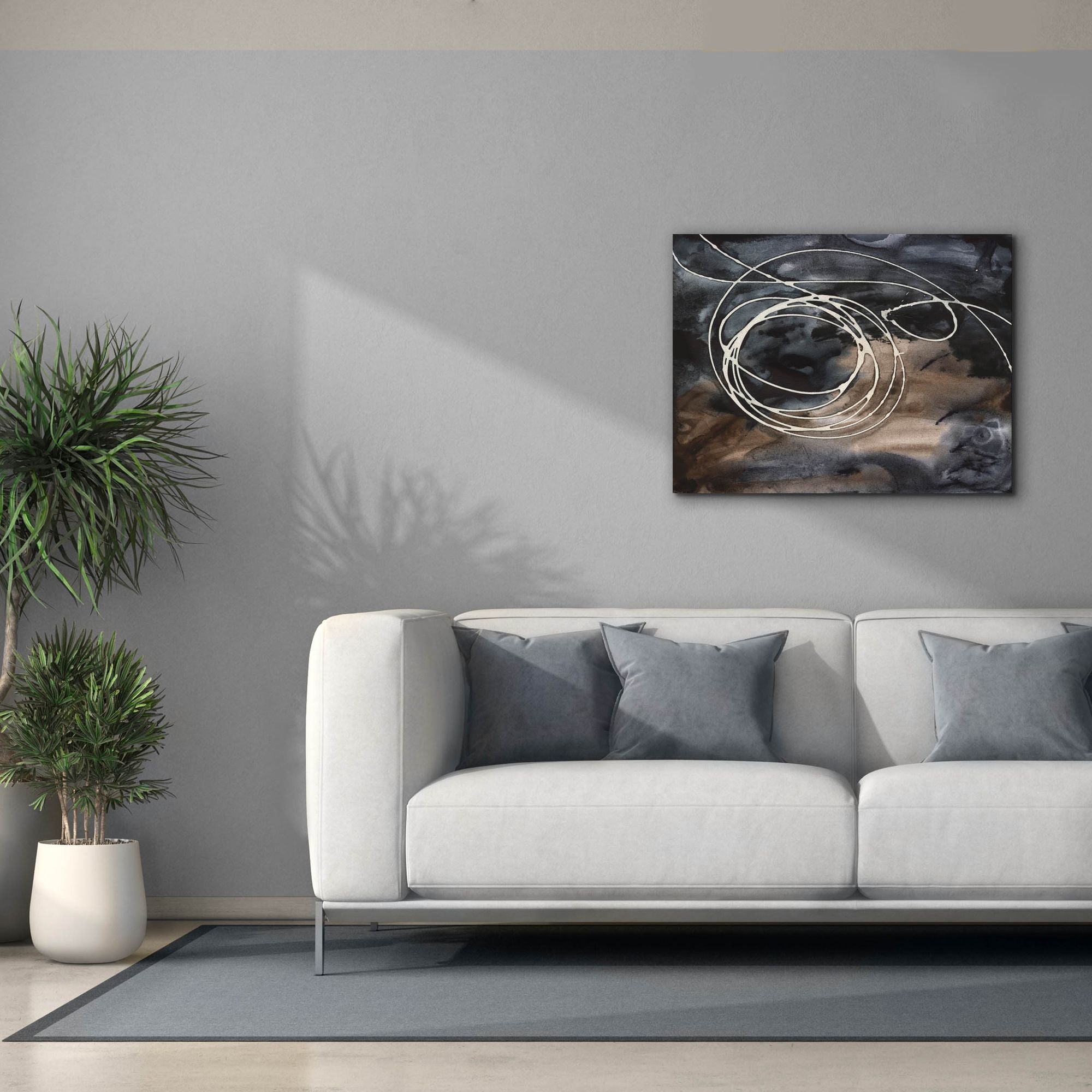 'Midnight Swirl II' by Regina Moore, Canvas Wall Art,34 x 26