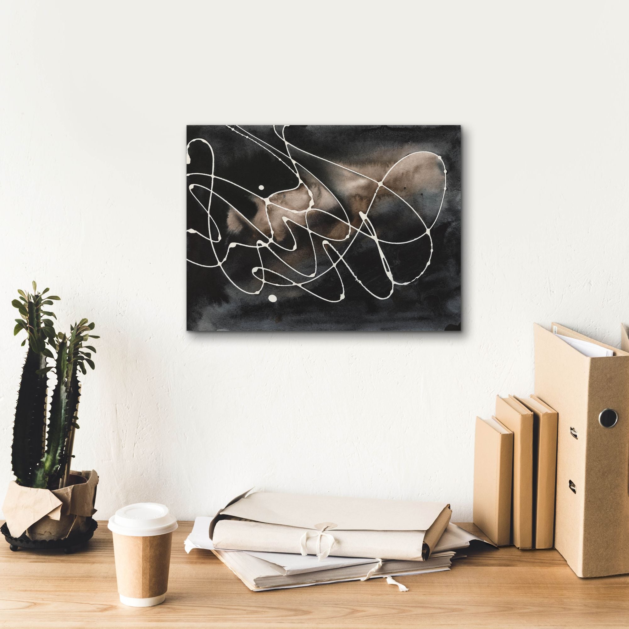 'Midnight Swirl III' by Regina Moore, Canvas Wall Art,16 x 12