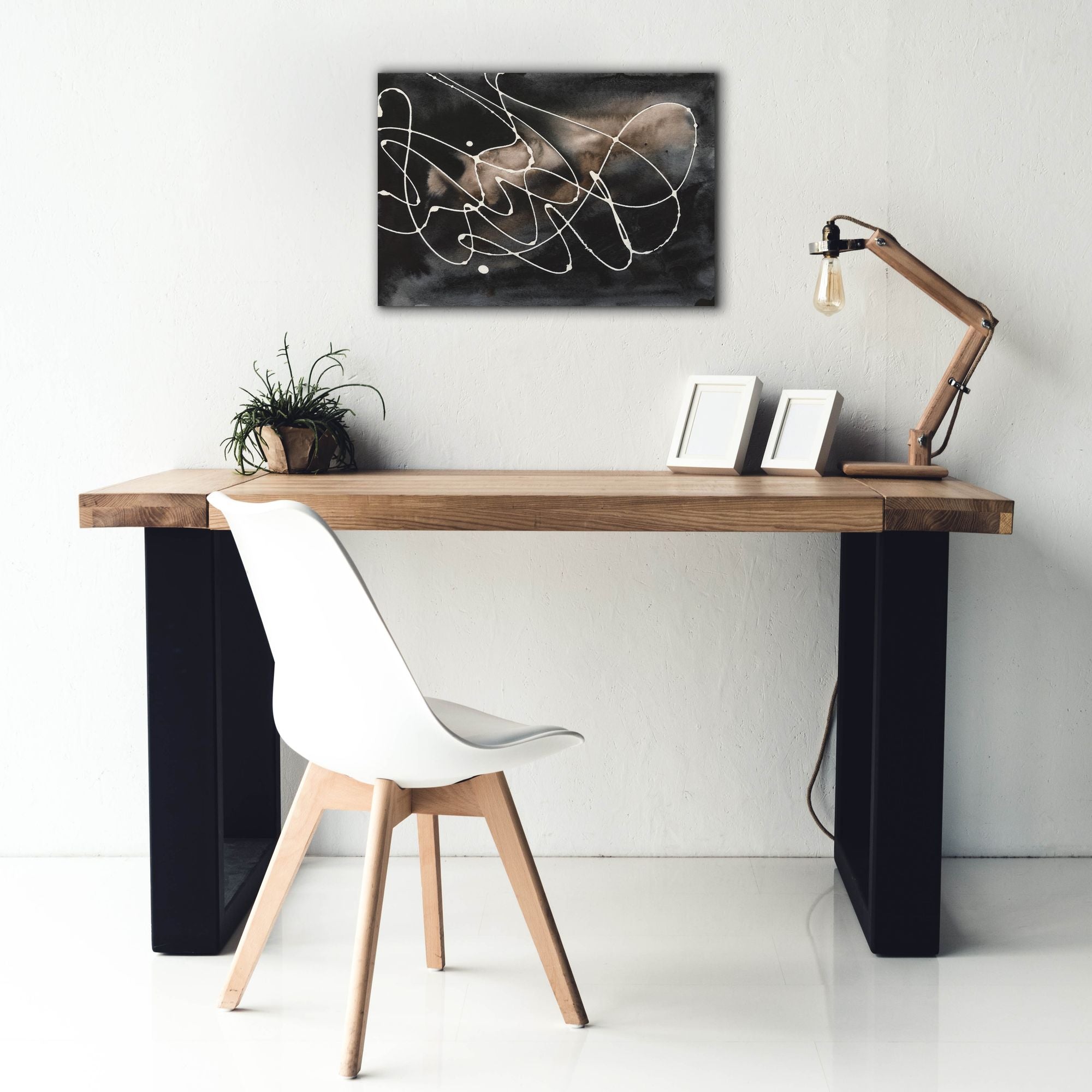 'Midnight Swirl III' by Regina Moore, Canvas Wall Art,26 x 18
