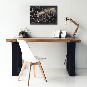 'Midnight Swirl III' by Regina Moore, Canvas Wall Art,26 x 18