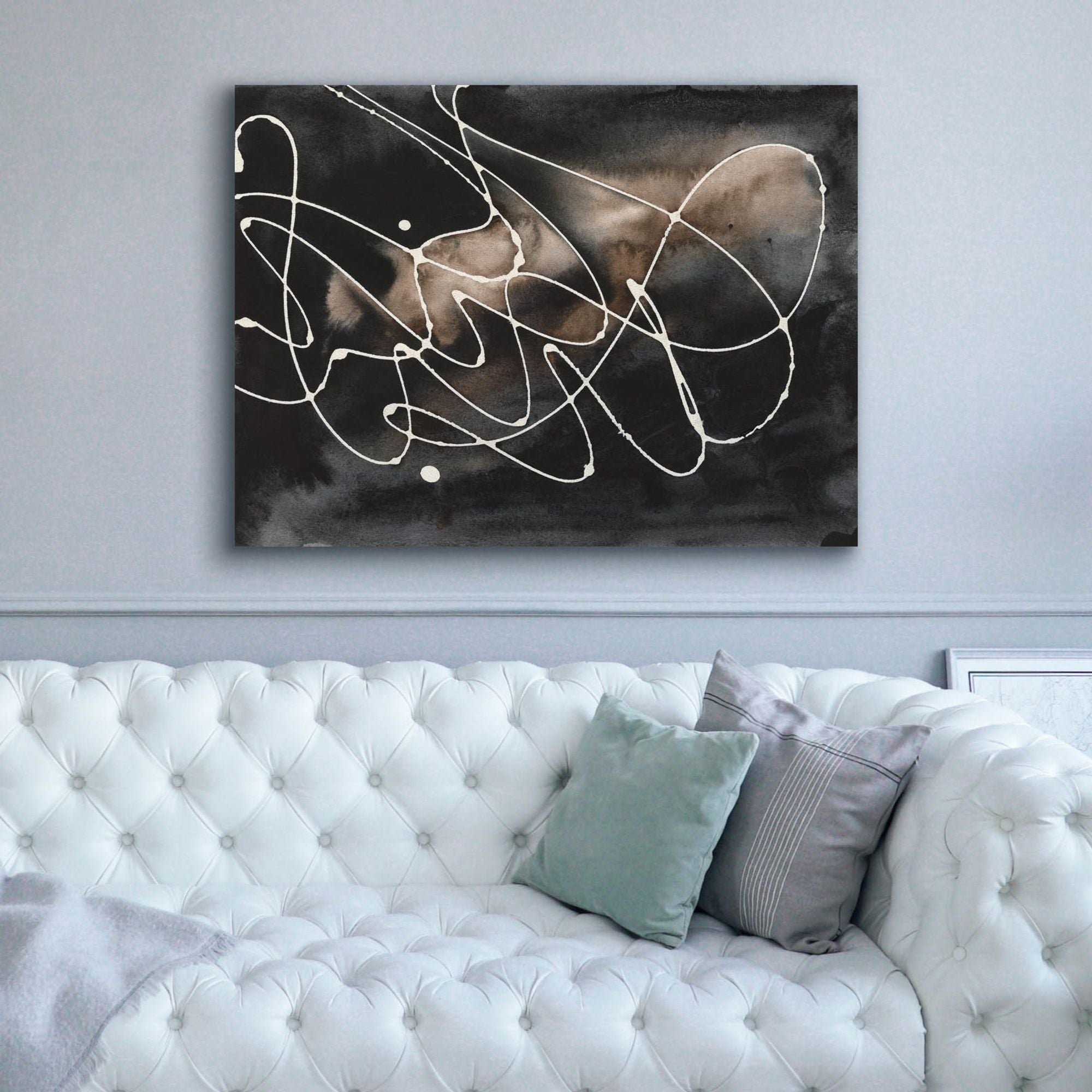 'Midnight Swirl III' by Regina Moore, Canvas Wall Art,54x40