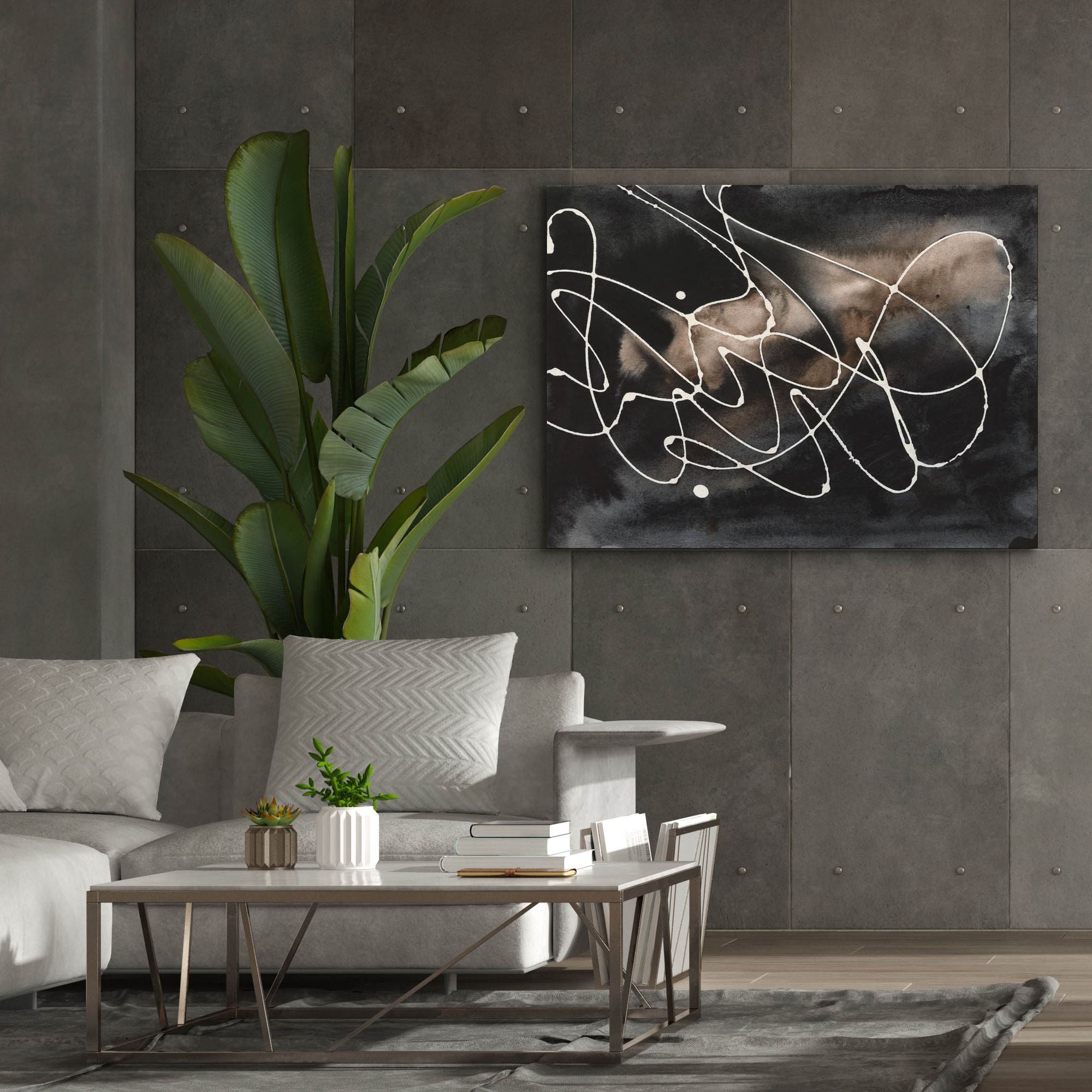 'Midnight Swirl III' by Regina Moore, Canvas Wall Art,54x40