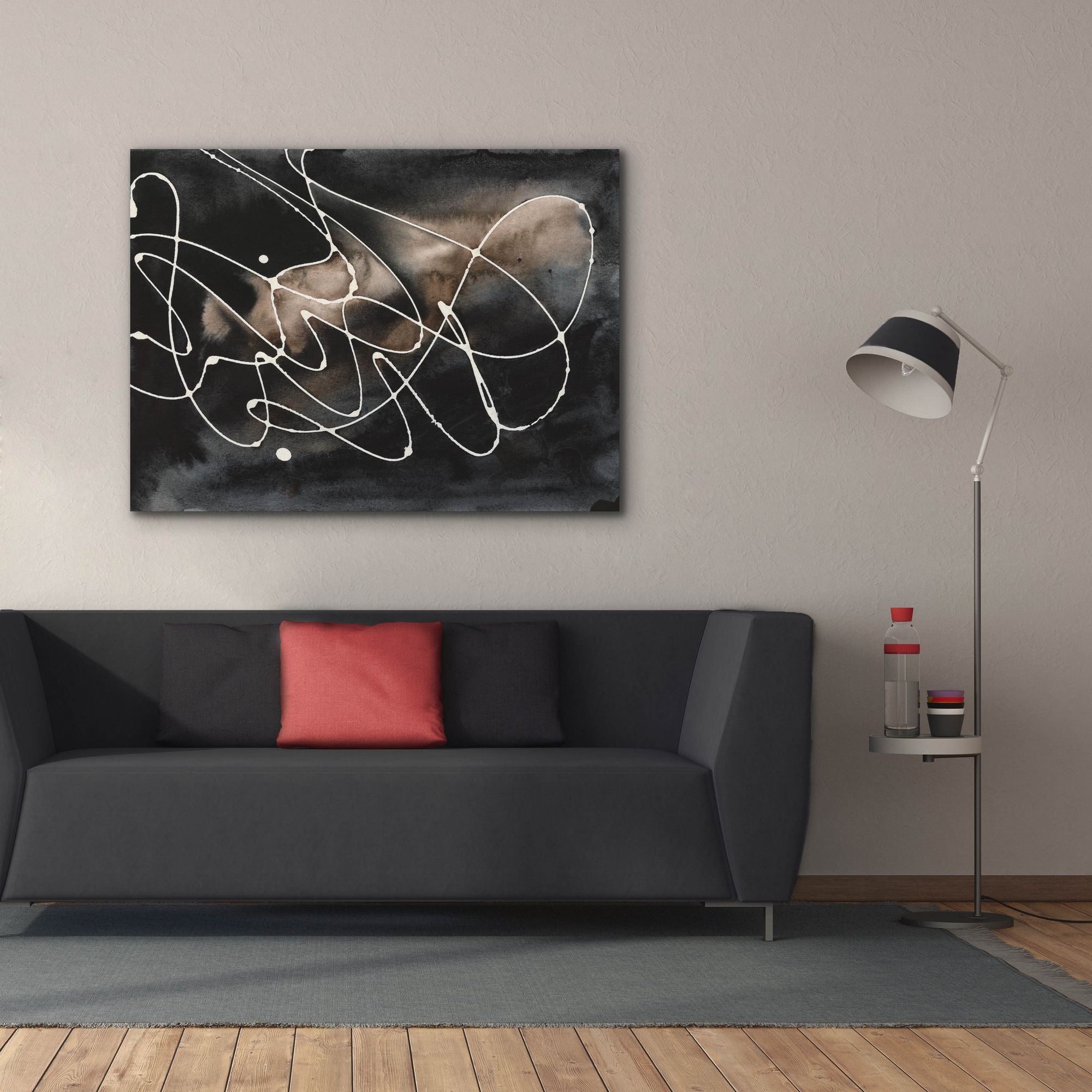 'Midnight Swirl III' by Regina Moore, Canvas Wall Art,54x40