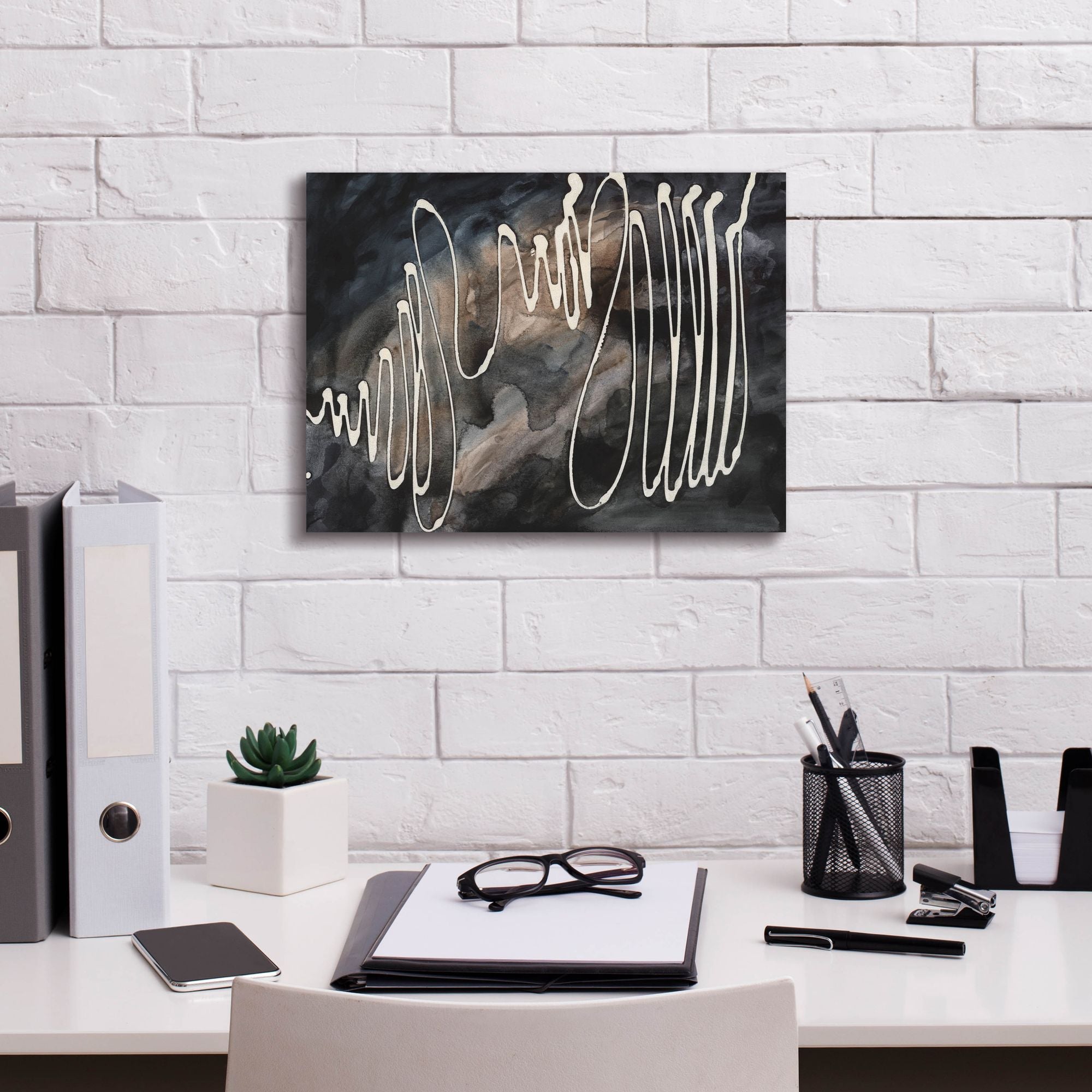 'Midnight Swirl IV' by Regina Moore, Canvas Wall Art,16 x 12