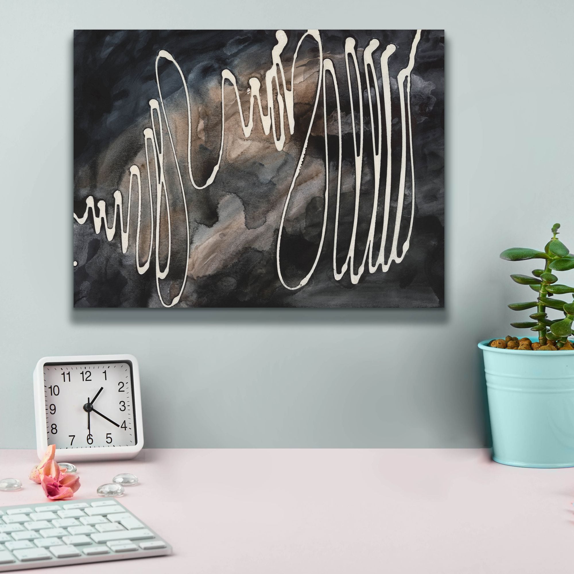 'Midnight Swirl IV' by Regina Moore, Canvas Wall Art,16 x 12