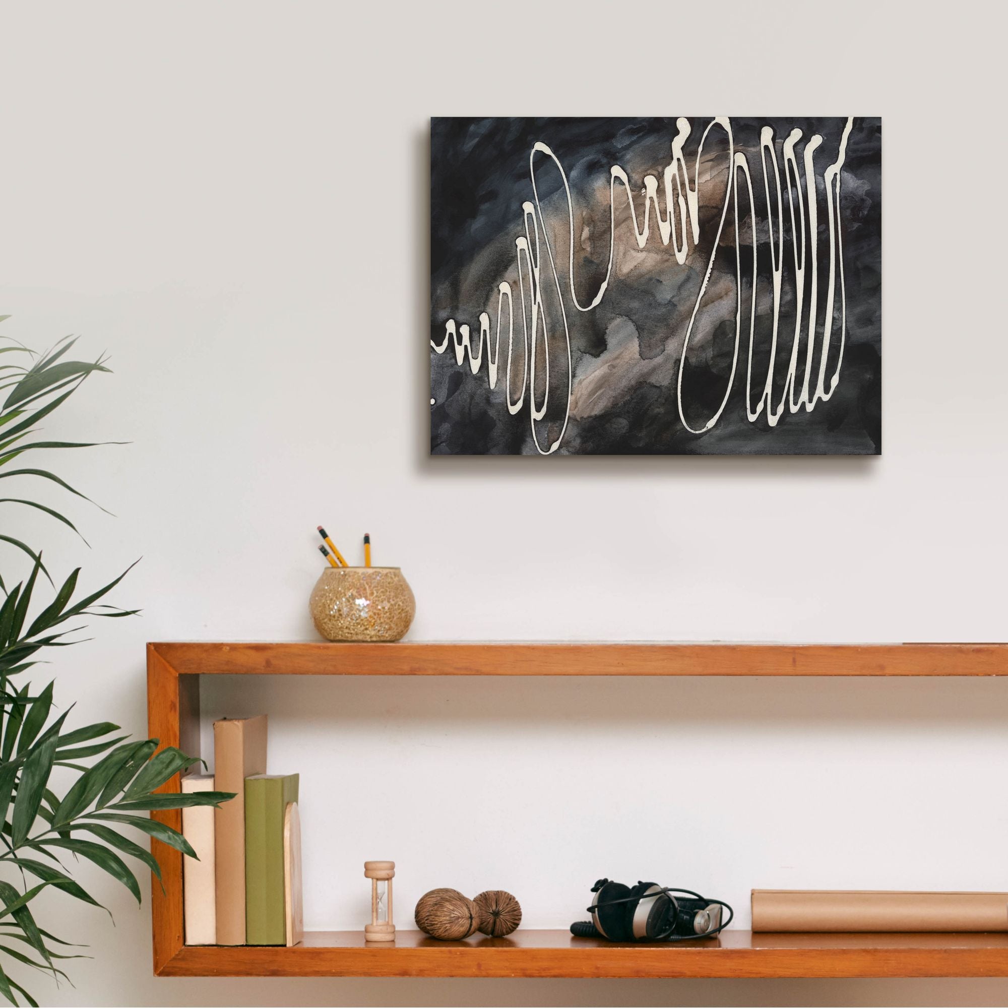'Midnight Swirl IV' by Regina Moore, Canvas Wall Art,16 x 12