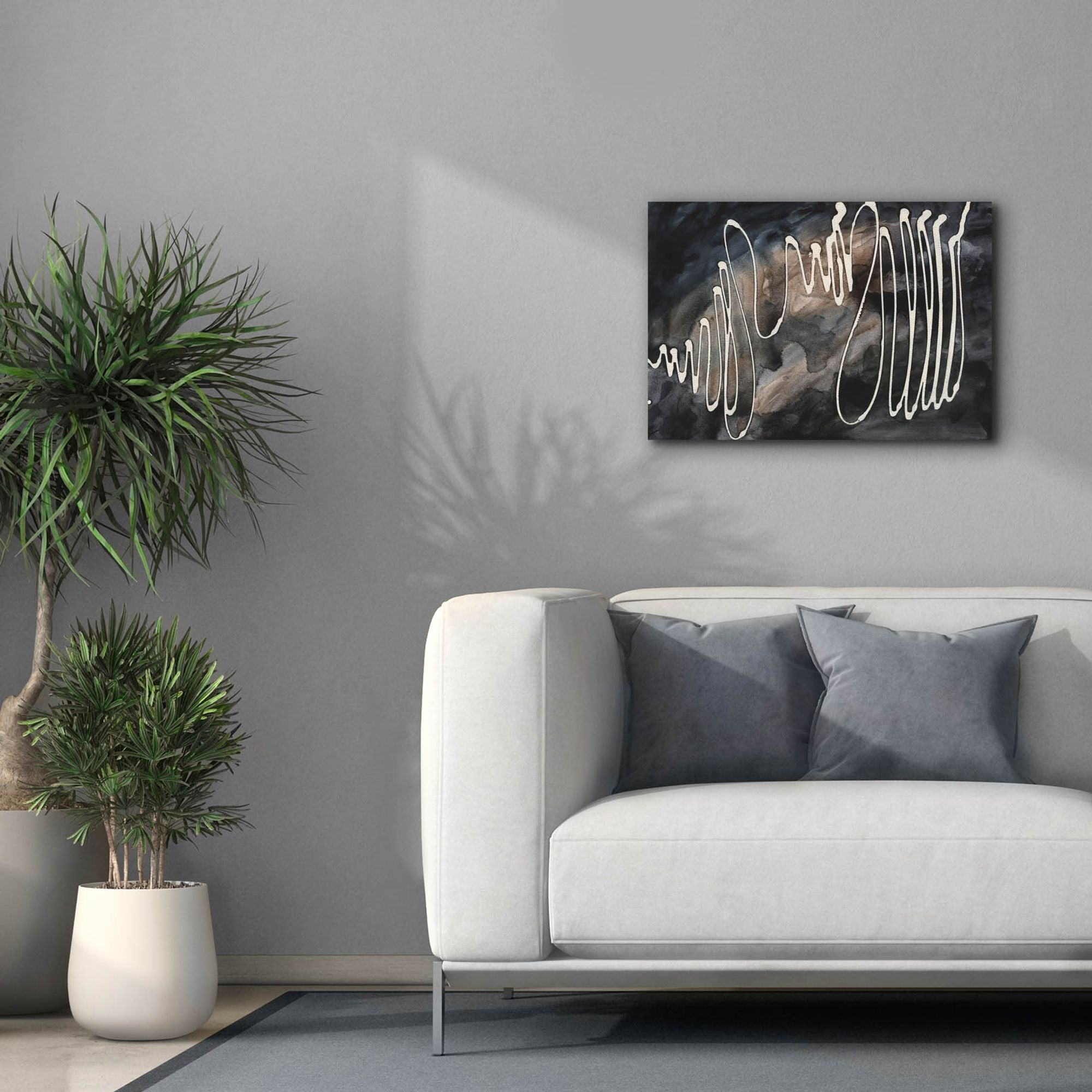 'Midnight Swirl IV' by Regina Moore, Canvas Wall Art,26 x 18