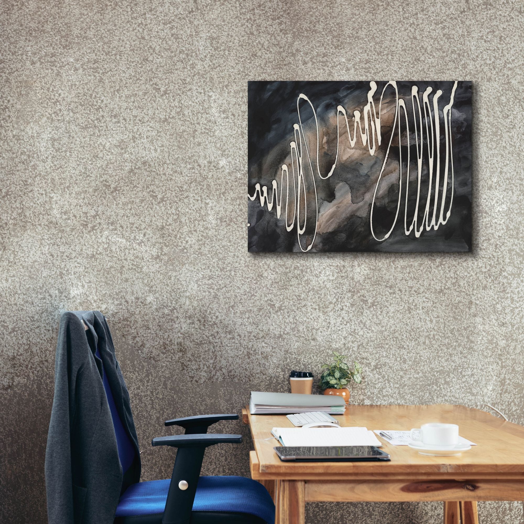 'Midnight Swirl IV' by Regina Moore, Canvas Wall Art,34 x 26
