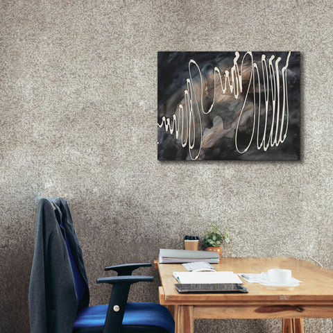 Image of 'Midnight Swirl IV' by Regina Moore, Canvas Wall Art,34 x 26