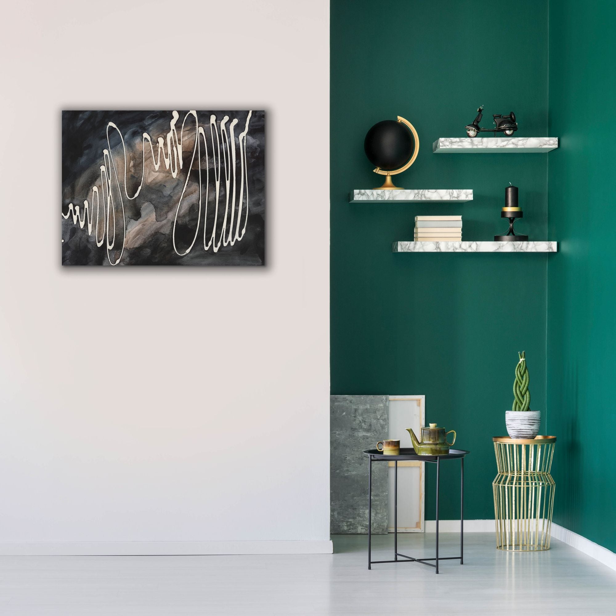 'Midnight Swirl IV' by Regina Moore, Canvas Wall Art,34 x 26