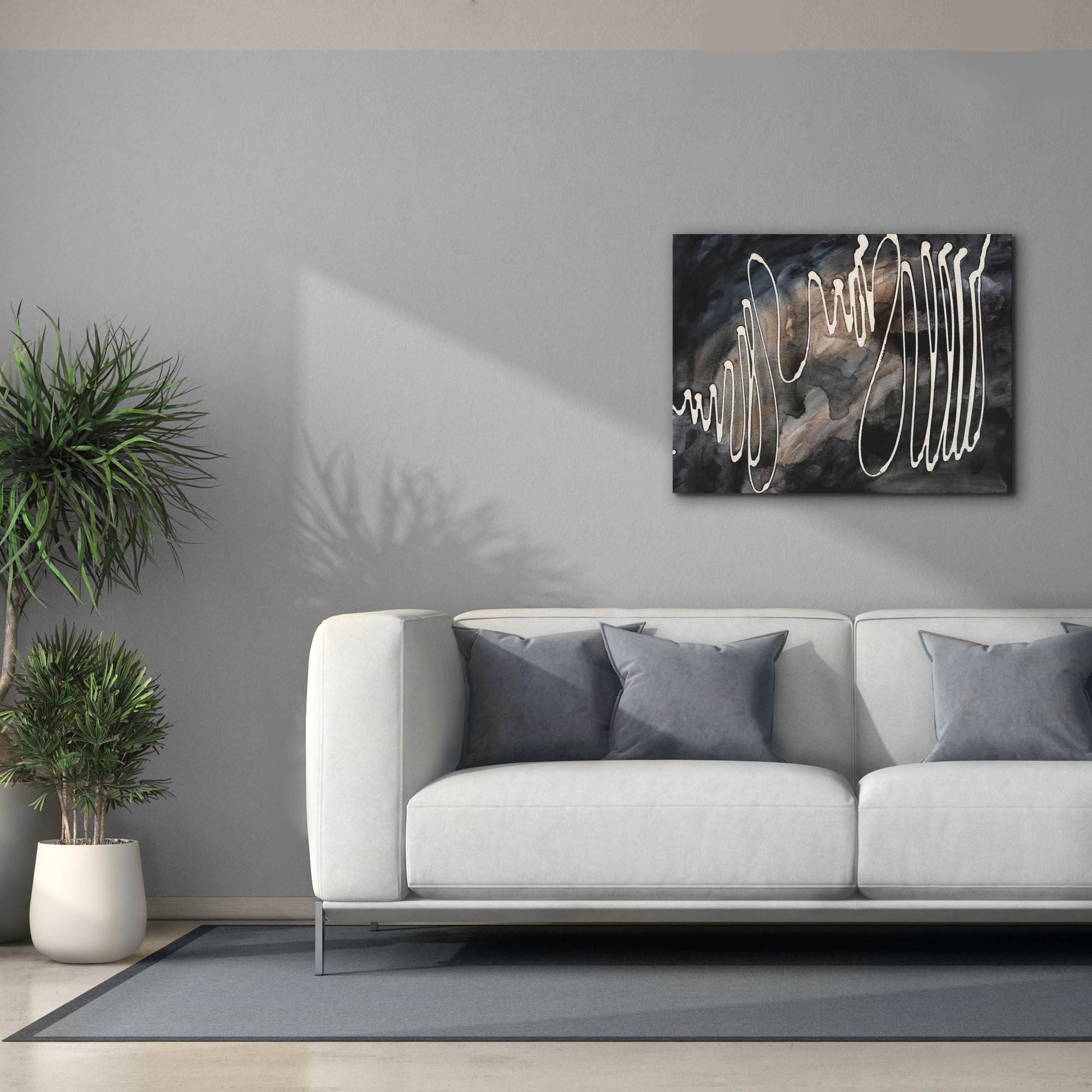 'Midnight Swirl IV' by Regina Moore, Canvas Wall Art,34 x 26