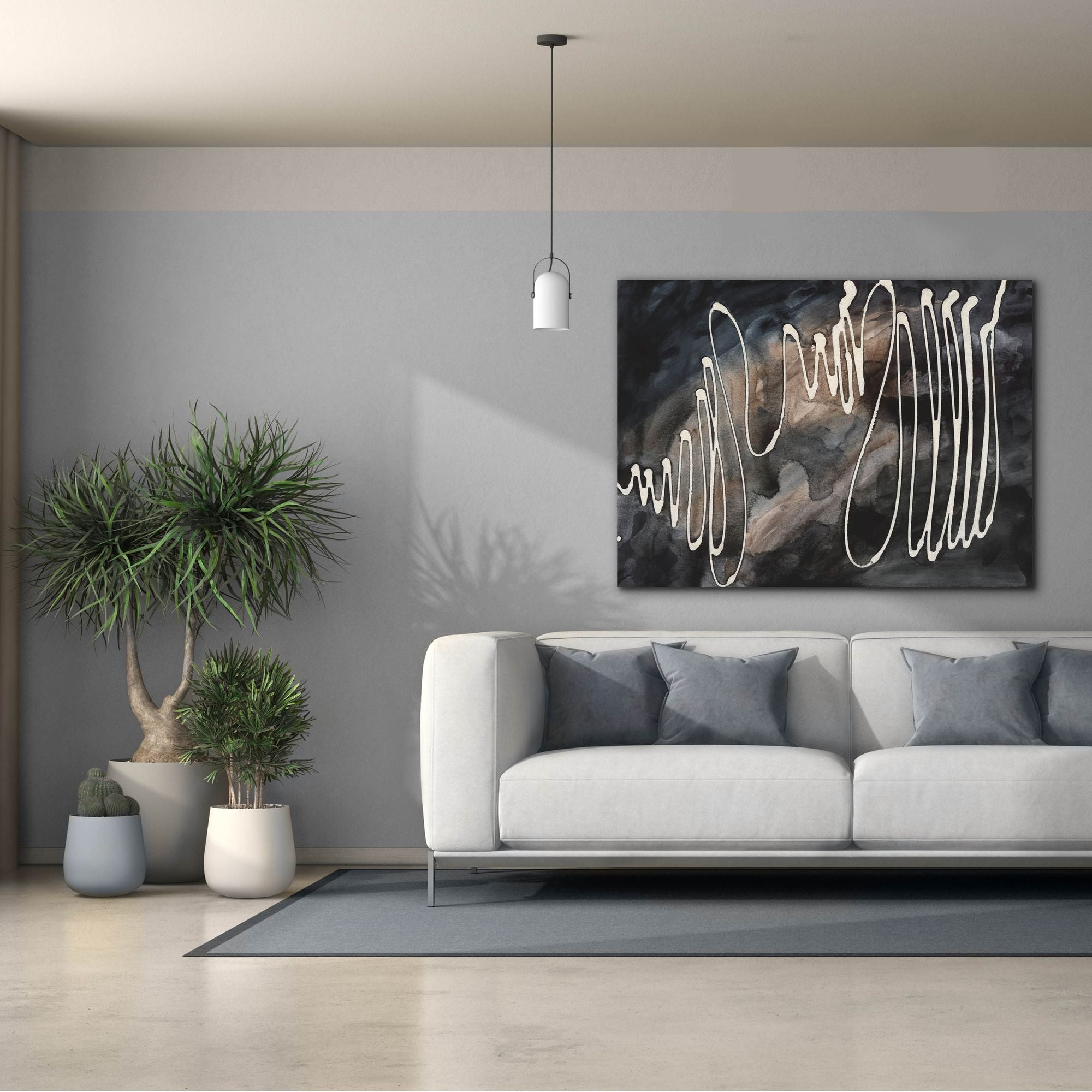'Midnight Swirl IV' by Regina Moore, Canvas Wall Art,54x40