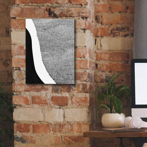 'Black & White Abstract I' by Regina Moore, Canvas Wall Art,12 x 16