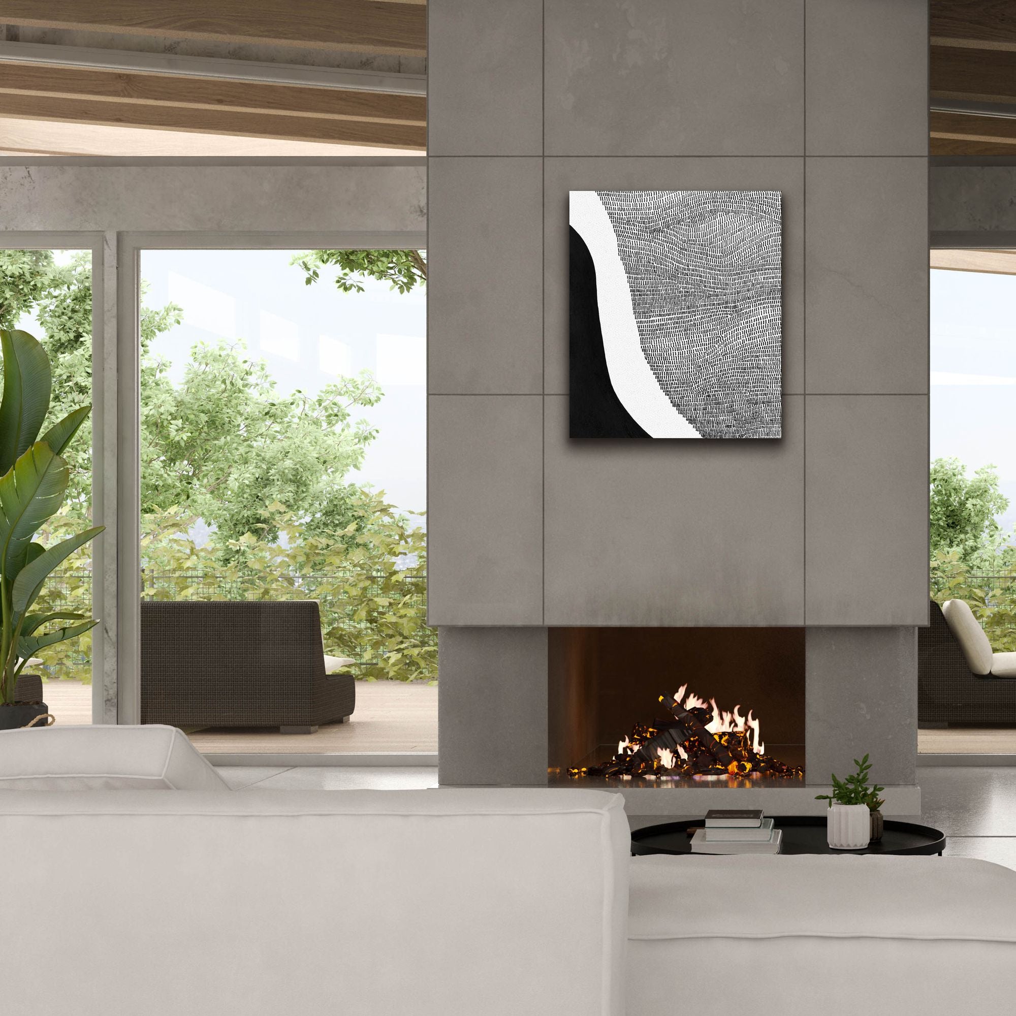 'Black & White Abstract I' by Regina Moore, Canvas Wall Art,26x30