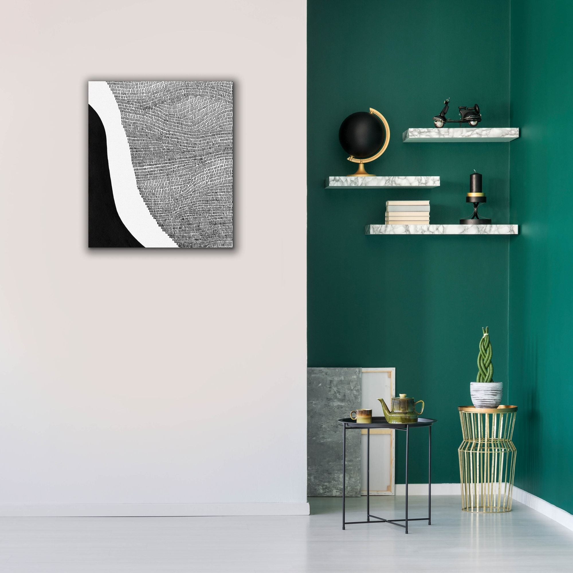 'Black & White Abstract I' by Regina Moore, Canvas Wall Art,26x30