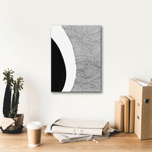 'Black & White Abstract II' by Regina Moore, Canvas Wall Art,12 x 16