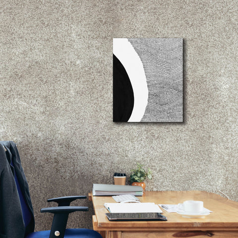 Image of 'Black & White Abstract II' by Regina Moore, Canvas Wall Art,20 x 24