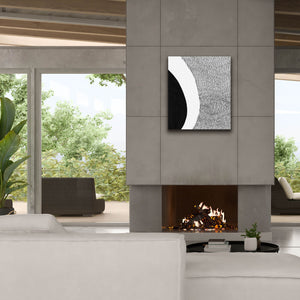 'Black & White Abstract II' by Regina Moore, Canvas Wall Art,26x30
