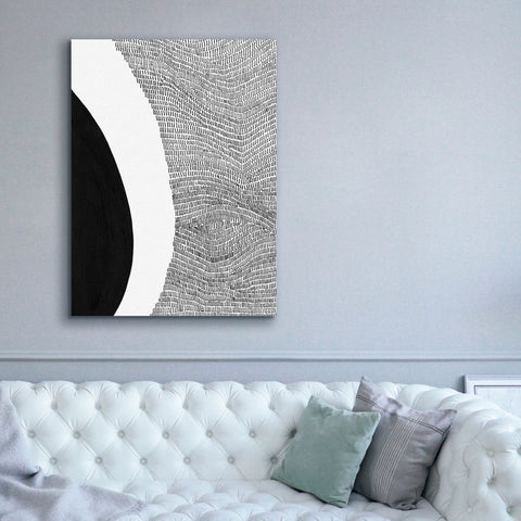 Image of 'Black & White Abstract II' by Regina Moore, Canvas Wall Art,40x54
