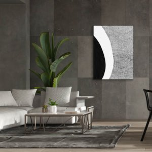 'Black & White Abstract II' by Regina Moore, Canvas Wall Art,40x54