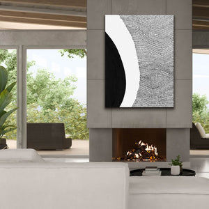 'Black & White Abstract II' by Regina Moore, Canvas Wall Art,40x54