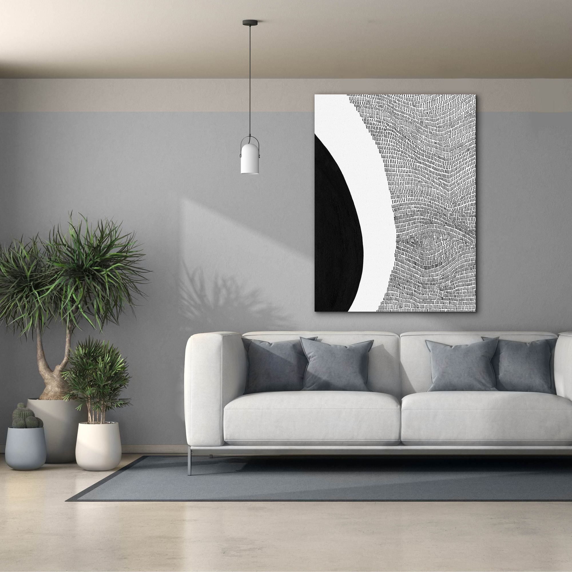 'Black & White Abstract II' by Regina Moore, Canvas Wall Art,40x54